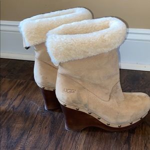 UGG Heeled boots only worn a few times